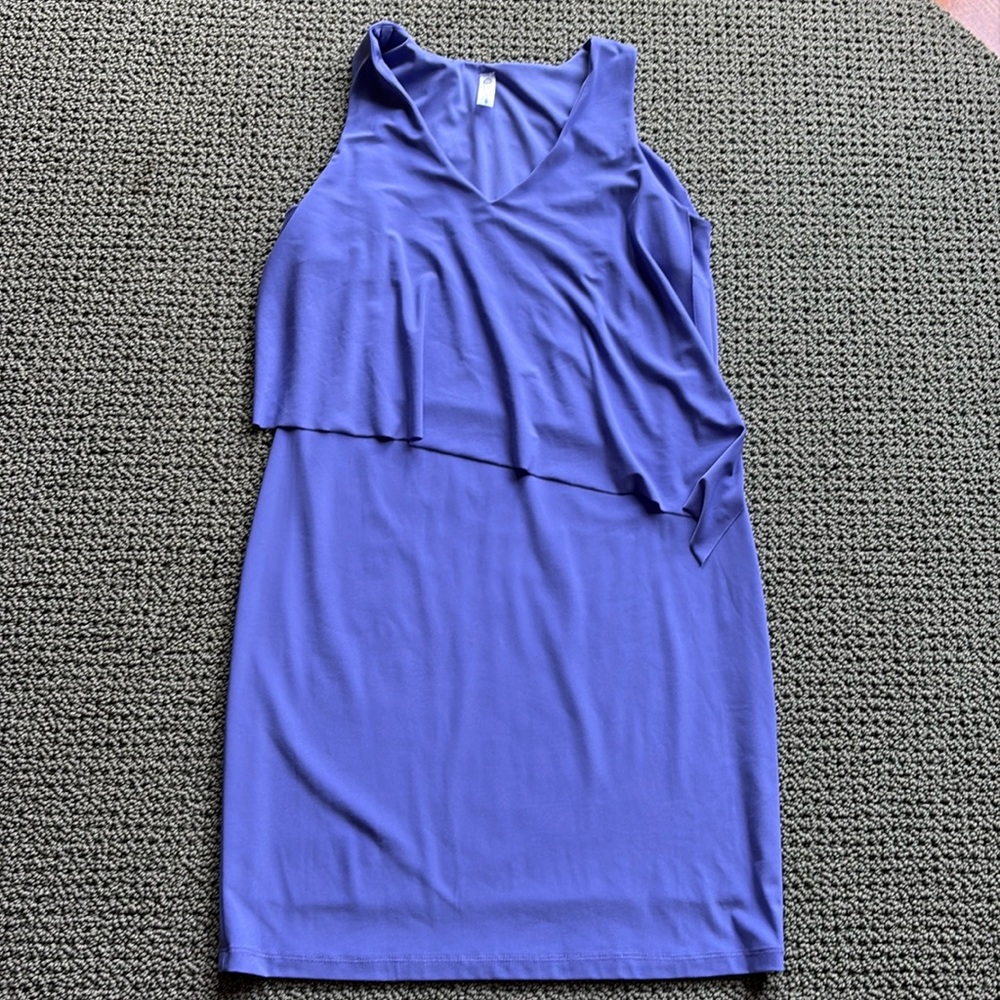 Birdie James Dress Hilton Head size Medium lined lilac blue